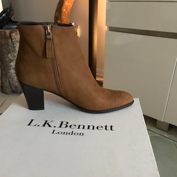 L.K. BENNETT London Dalila Tan Leather Boots